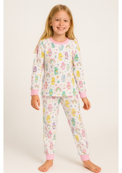 Kız Çocuk Pijama Takımı Pembe