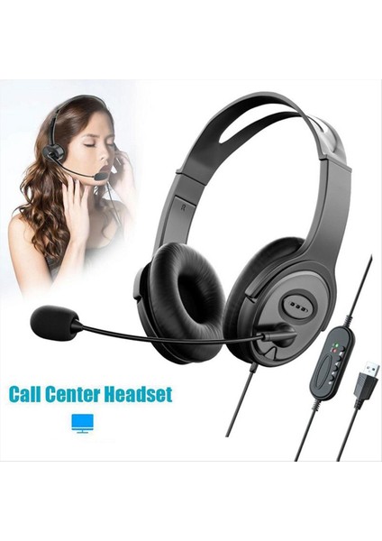 Zoom Skype Office Call Center Home Podcast Için Gürültü Önleme Mikrofonu ile Center Kulaklık Stereo Kulaklık Çağrı (Yurt Dışından) fiyatları