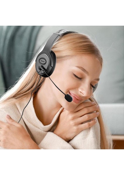 Zoom Skype Office Call Center Home Podcast Için Gürültü Önleme Mikrofonu ile Center Kulaklık Stereo Kulaklık Çağrı (Yurt Dışından) indirimleri