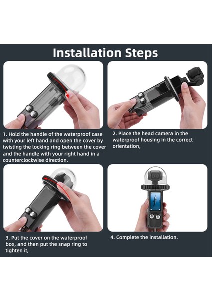 40M Su Geçirmez Djı Osmo Cep 3 Sualtı Dalış Konutu Kapağı Koruyucu Kabuk Kamera Aksesuarları (Yurt Dışından) fırsatları