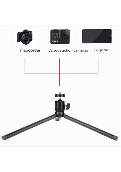 Osmo/gopro Ant Dslr Kamera Tripod Braket Cep Telefonu Selfie Masa Canlı Alüminyum Alaşım Tripod A Için Lenvee (Yurt Dışından) modelleri
