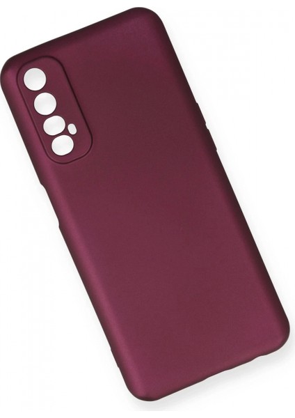 Realme 7 Kılıf First Silikon - Mürdüm modelleri