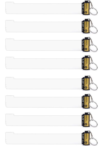 2x Sublimasyon Boşluk Ürünleri Fotoğraf Yüceltme Bellek Kamerası Rulo Anahtarlık Kavanozu 20 Fotoğraf Sublimasyon Aksesuarları (Yurt Dışından)