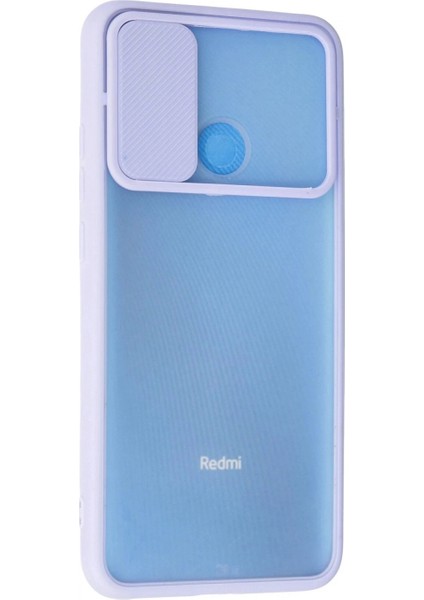 Xiaomi Redmi 9c Kılıf Palm Buzlu Kamera Sürgülü Silikon - Lila modelleri