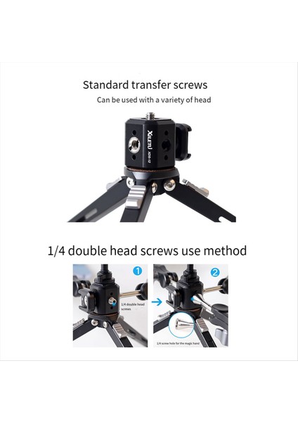 Xıletu Xds-12 Tripod Vidalı Delik Dönüşüm Koltuğu 1/4 3/8 Alai Konumlandırma Deliği Kafası Çok Fonksiyonlu Genişletme Aksesuarları (Yurt Dışından) fiyatları