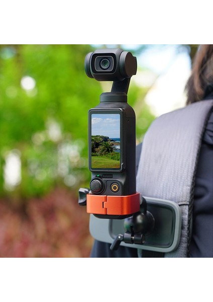 Djı Osmo Cep 3 Kamera Aksesuarları Için Adaptör ve Vidalı Sırt Çantası Klipsi Bisiklet Tutucu ile Genişleme Braket Çerçevesi Siyah (Yurt Dışından) modelleri