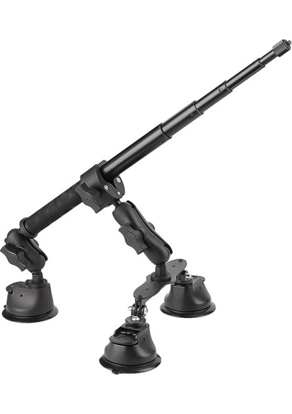 INSTA360 X4 X3 Action Camera Aksesuarları Için Görünmez Selfie Stick Ball Kafa Adaptörü ile Araba Emme Kupası Montaj Kiti (Yurt Dışından)