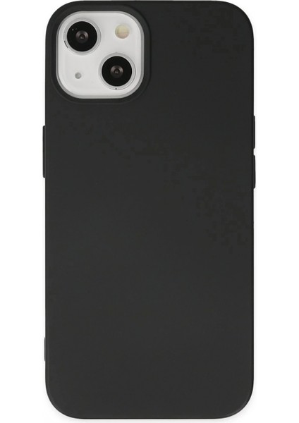 iPhone 15 Plus Kılıf Nano Içi Kadife Silikon - Siyah