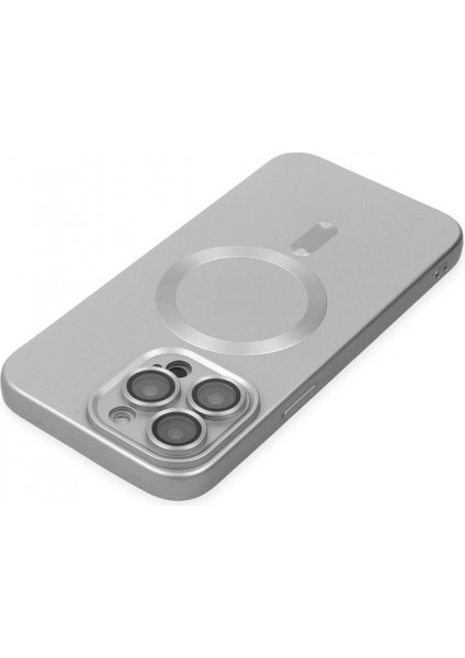 iPhone 13 Pro Max Kılıf Moshi Lens Magneticsafe Silikon - Gümüş indirimleri