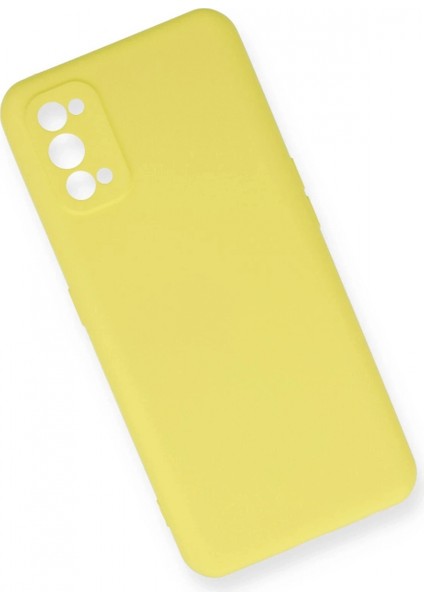 Realme 7 Pro Kılıf Nano Içi Kadife Silikon - Sarı modelleri