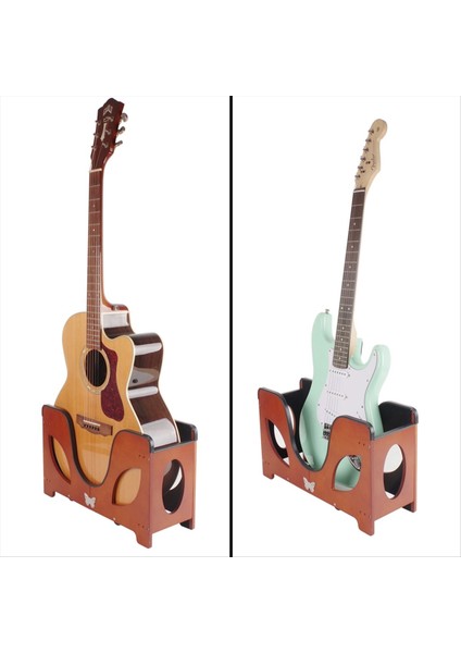 Gitar Standı Katlanır Gitar Zemin Standı Ayarlanabilir Gitar Standı Müzik Rafı Tutucu Gitar Parçası (Yurt Dışından) fırsatları
