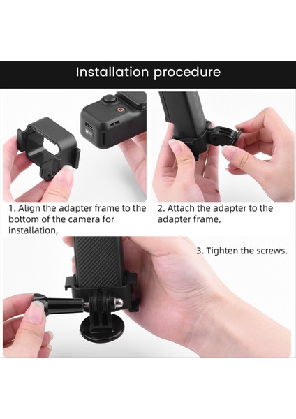 Osmo Pocket 3 Için Çerçeve Çok Fonksiyonlu Adaptör Sırt Çantası Klipsleri Eylem Kamera Aksesuarları Tripod Olmadan (Yurt Dışından) fırsatları