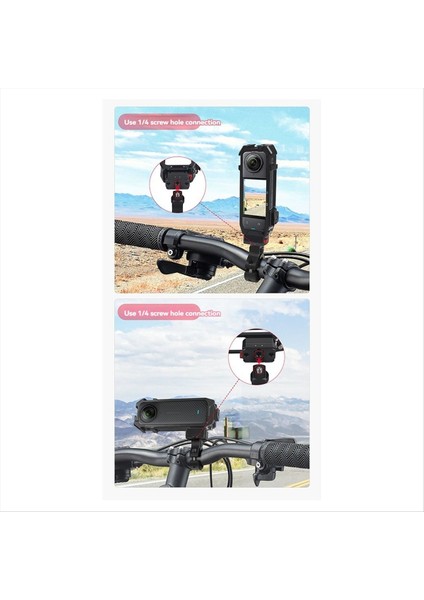 INSTA360 X4 Kamera Genişleme Çerçevesi Için Hızlı Montaj Alüminyum Koruyucu Kafes Soğuk Ayakkabı 1/4 Katlanabilir Adaptör Bisiklet Tutucu (Yurt Dışından)