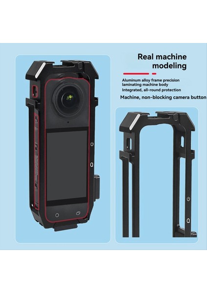 INSTA360 X4 Kamera Genişleme Çerçevesi Için Hızlı Montaj Alüminyum Koruyucu Kafes Soğuk Ayakkabı 1/4 Katlanabilir Adaptör Bisiklet Tutucu (Yurt Dışından) fiyatları
