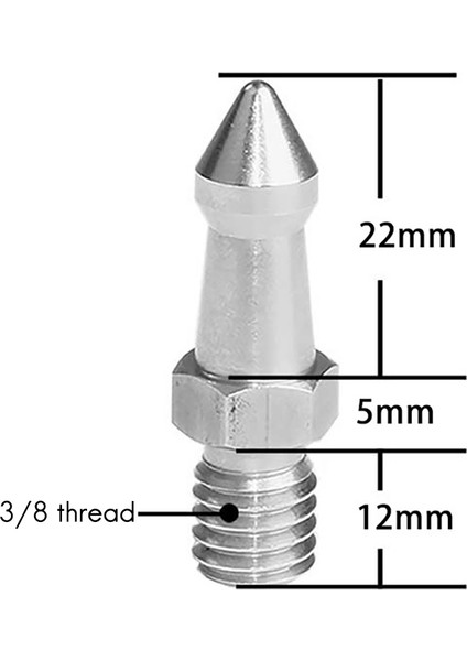 3pcs 3/8 Inç Evrensel Paslanmaz Çelik Ayak Pedi Mini Slr Kamera Tripod Plus Çelik Çiviler (Yurt Dışından) fırsatları