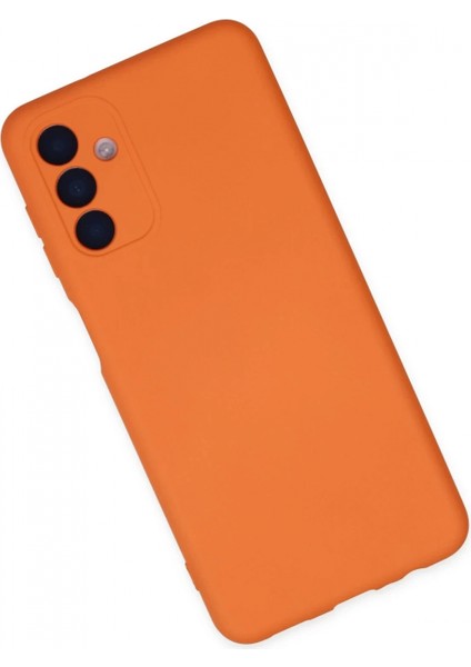 Samsung Galaxy A04S Kılıf Nano Içi Kadife Silikon - Turuncu modelleri