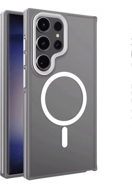 Samsung Galaxy S23 Ultra Winner Magsafe Kapak - Gri