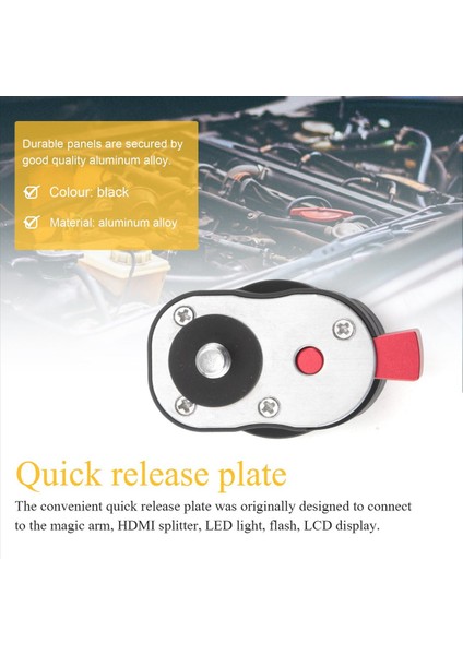 Saha Monitörü LCD Monitör Için Hızlı Serbest Bırakma Plakası Sihirli Kol LED Işık Kamera Kamera Kamera Teçhizatı 1/4 Inç Vidalı Delik (Yurt Dışından) indirimleri