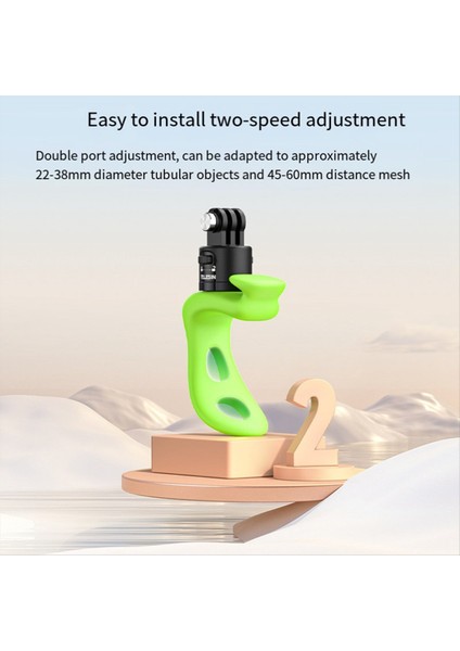 Telesin Eylem Kamera Montaj Silikon Ayarlanabilir Mini Esnek Braket Gopro INSTA360 Eylem Kamera Aksesuarları Yeşil (Yurt Dışından) fırsatları