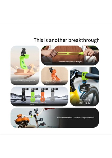 Telesin Eylem Kamera Montaj Silikon Ayarlanabilir Mini Esnek Braket Gopro INSTA360 Eylem Kamera Aksesuarları Yeşil (Yurt Dışından) indirimleri