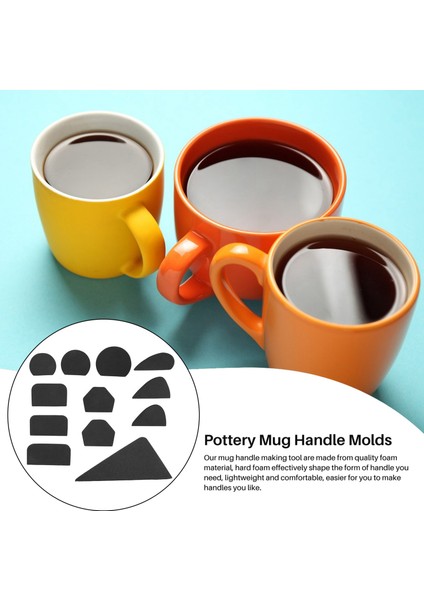 12 Adet Çömlek Kupa Sapı Kalıp Kalıpları Kil Küçük Bardak Küçük Bardaklar Için Küçük Kupa Sapı Formları Kupa Sapı Üretme Aracı Seramik Için (Yurt Dışından) fırsatları