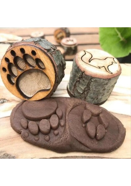 9 Adet Hayvan Izleri Damgalar Kalıp Hayvan Ayak Izleri Gravür Ahşap Çocuk Oyuncakları Çamurlu Zemin Kar Alanı Basamak Baskısı Orman (Yurt Dışından) fiyatları