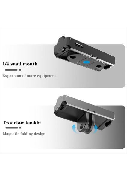 Tip C Arayüzü ile INSTA360 Go3 Için Alüminyum Hızlı Serbest Bırakma Montajı Pov/vlog Için Manyetik Eylem Kamera Aksesuarları (Yurt Dışından) fiyatları