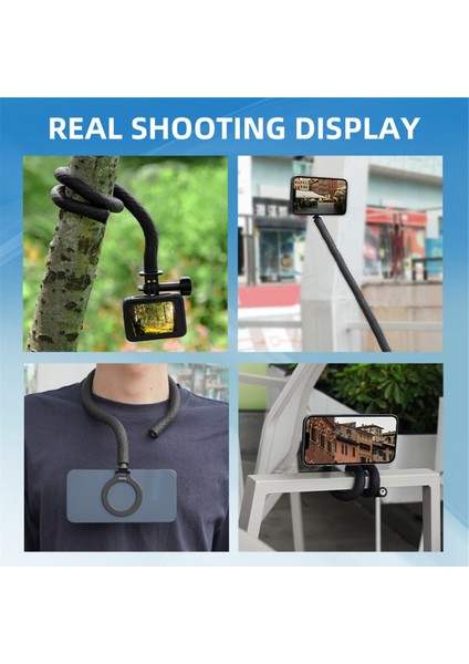 Manyetik Telefon Montajı Adaptörü ile Taşınabilir Esnek Telefon Sahibi Standı Cep Için Uzun Kol Stick Pole 3/go3 Magsafe Için B B (Yurt Dışından)