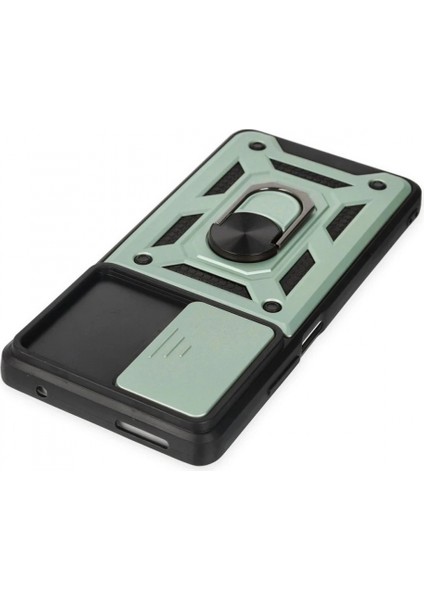 Xiaomi Mi 11T Pro Kılıf Pars Lens Yüzüklü Silikon - Yeşil fırsatları