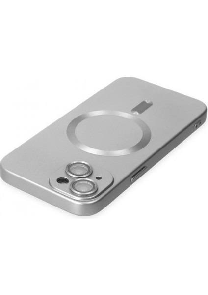 iPhone 14 Plus Kılıf Moshi Lens Magneticsafe Silikon - Gümüş indirimleri