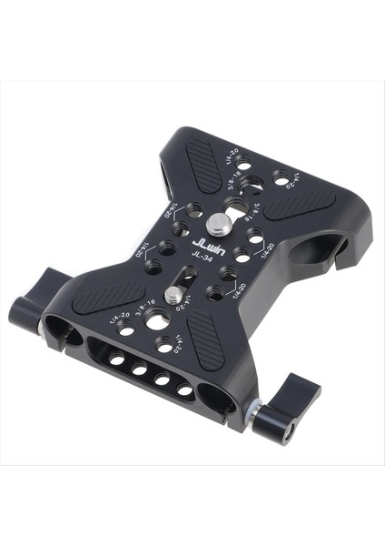 Jlwın Kafa Için Hızlı Sulum Plakası Evrensel 15MM Çift Delikli Tüp Kelepçesi Kafa Aksesuar Plakası Fotoğraf Aksesuarları (Yurt Dışından)