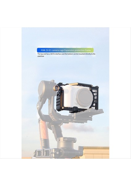Zve1 Kamera Koruyucu Çerçeve Için Alüminyum Alaşım Kamera Koruyucu Kafe Kamera Slr Stabilizatör Soğuk Ayakkabı Montajı (Yurt Dışından)