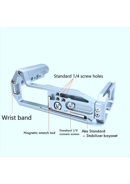 Fujifilm Için Xt5 Için Genişletilmiş Ayarlanabilir Dikey Hızlı Serbest Bırakma L Plaka Tutucu El Kavrama Tripod Braketi Siyah (Yurt Dışından) fiyatları