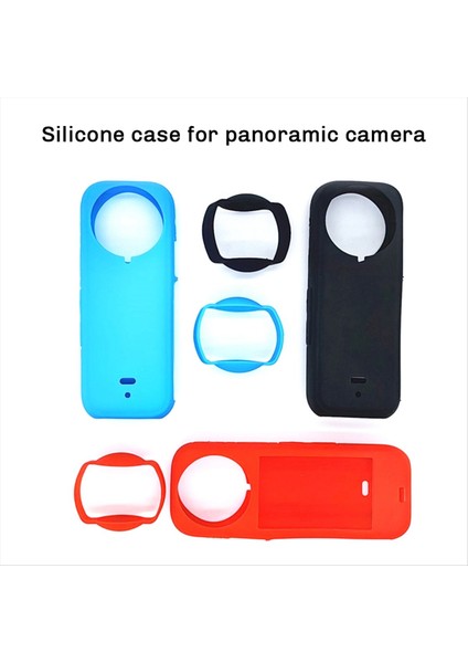 INSTA360 X4 Panorama Vücut Toz Geçirmez Damgalı Tüm Yuvarlak Silikon Kılıf Mavi Için Lens Silikon Kılıflı Spor Kamerası (Yurt Dışından) fiyatları