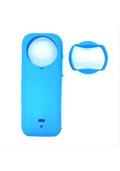 INSTA360 X4 Panorama Vücut Toz Geçirmez Damgalı Tüm Yuvarlak Silikon Kılıf Mavi Için Lens Silikon Kılıflı Spor Kamerası (Yurt Dışından) modelleri