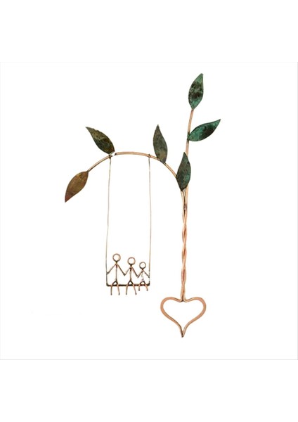 Salıncak Dekorasyonları Metal Duvar Sanatları Metal Duvar Dekoru Duvar Dekor Oturma Odası Zarif Duvar Heykelleri Ev Dekor B (Yurt Dışından)