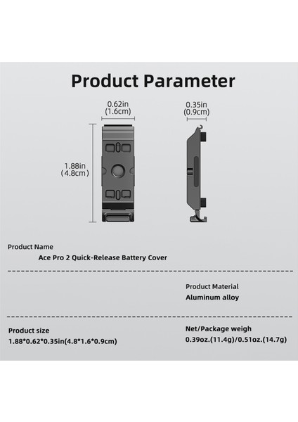 INSTA360 Ace Pro 2 Dikey Çekim Hızlı Serbest Bırakma Adaptörü Spor Kamera Aksesuarları (Yurt Dışından) modelleri
