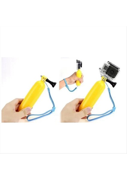 Go Pro Action Sport Kamera Aksesuarları Için Gopro Hero Için Yüzen + Selfie Stick + Braket Kiti (Yurt Dışından) fırsatları