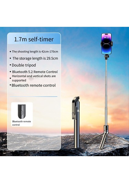 1 7m Bluetooth Selfie Stick Shake Anti-Shake Cep Telefonu Gimbal Sabitleyici Katlanabilir Monopod Mobil Canlı Yayın Için (Yurt Dışından) fiyatları