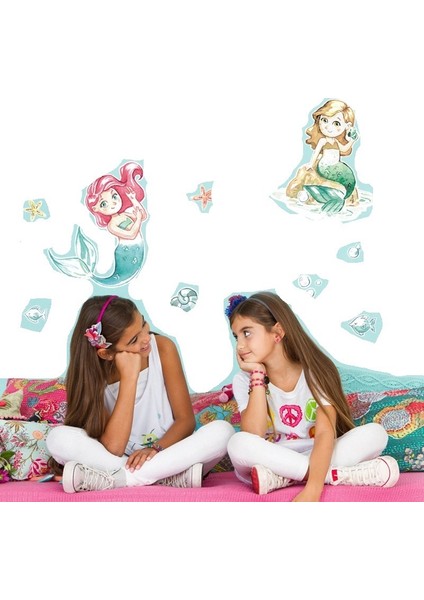 Denizkızı Duvar Çıkartmaları Çocuk Odası Yatak Odası Çıkartmaları Deniz Dünyası Çıkartmaları (Yurt Dışından) fiyatları