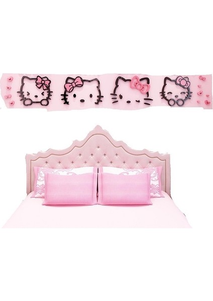Sevimli Kitty Duvar Çıkartmaları Çocuk Odası Yatak Odası Kanepe Duvar Çıkartmaları (Yurt Dışından) fiyatları