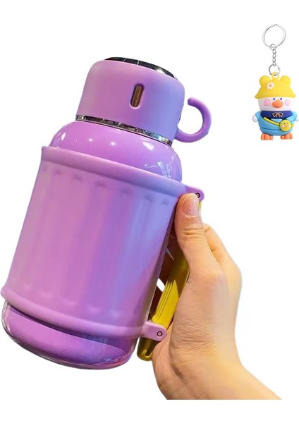 Kızlar Için Büyük Kapasiteli Termos Fincan 316 Paslanmaz Çelik Su Bardağı Basit Anne Bardağı Açık Taşınabilir Su Isıtıcısı (Yurt Dışından)