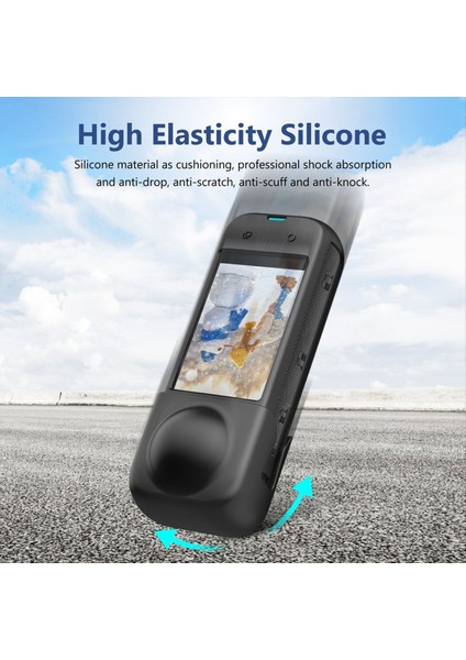 Shadowstone Panorama Kamera Kılıfı Lens Aksesuar Kiti Için INSTA360 X4 Silikon Kılıf Için Puluz Kamera Kılıfı Kiti (Yurt Dışından)