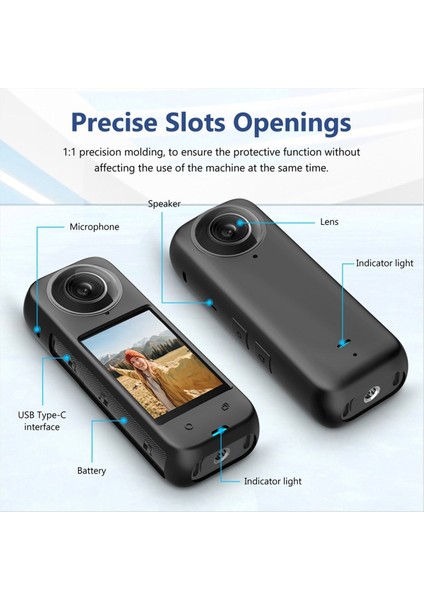 Shadowstone Panorama Kamera Kılıfı Lens Aksesuar Kiti Için INSTA360 X4 Silikon Kılıf Için Puluz Kamera Kılıfı Kiti (Yurt Dışından) fırsatları