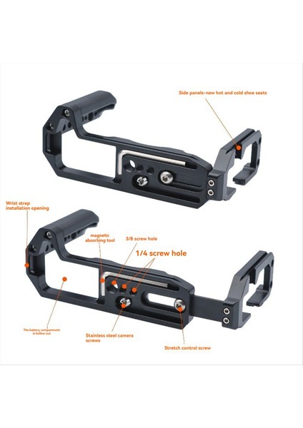 Hızlı Bırakma L Plaka El Kavrama Braketi 1/4 Fujifilm Fuji X-T4 Kamera Kavrama Taban Tutucu (Yurt Dışından) indirimleri