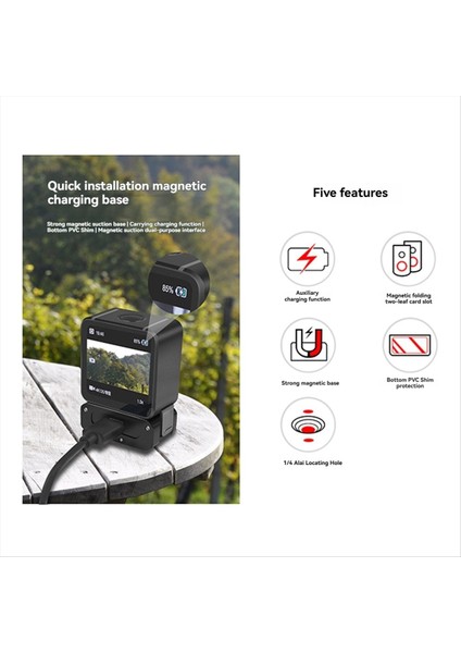 Djı Action2 - Kamera Tutucusu Için Type -C Şarjlı Manyetik Baz Adaptörü 1/4 Arri Arayüzü (Yurt Dışından) fiyatları