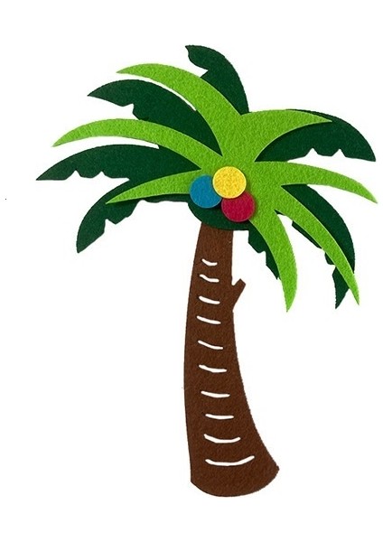 Çocuk Odası Duvar Çıkartmaları Hindistan Cevizi Ağacı Çıkartmaları (2'li Paket) (Yurt Dışından)