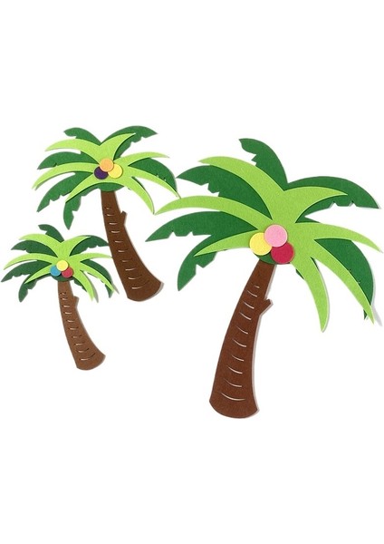 Çocuk Odası Duvar Çıkartmaları Hindistan Cevizi Ağacı Çıkartmaları (2'li Paket) (Yurt Dışından) fiyatları