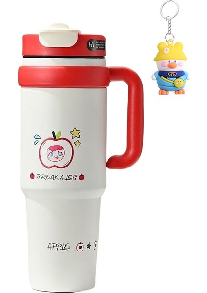 Big Mac Termos Bardağı Kızlar Büyük Kapasiteli Buz Bardağı Su Bardağı Pipetli Bardağı (Yurt Dışından)