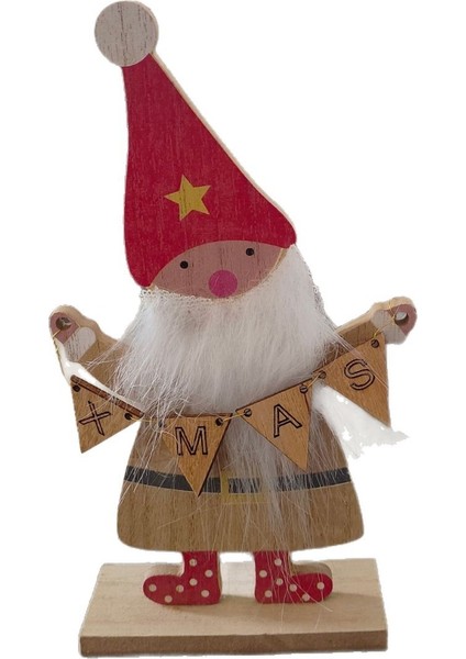 Noel Için Ahşap Dekoratif Figürler, Noel Için Yaratıcı Boyalı Figürler (Yurt Dışından)